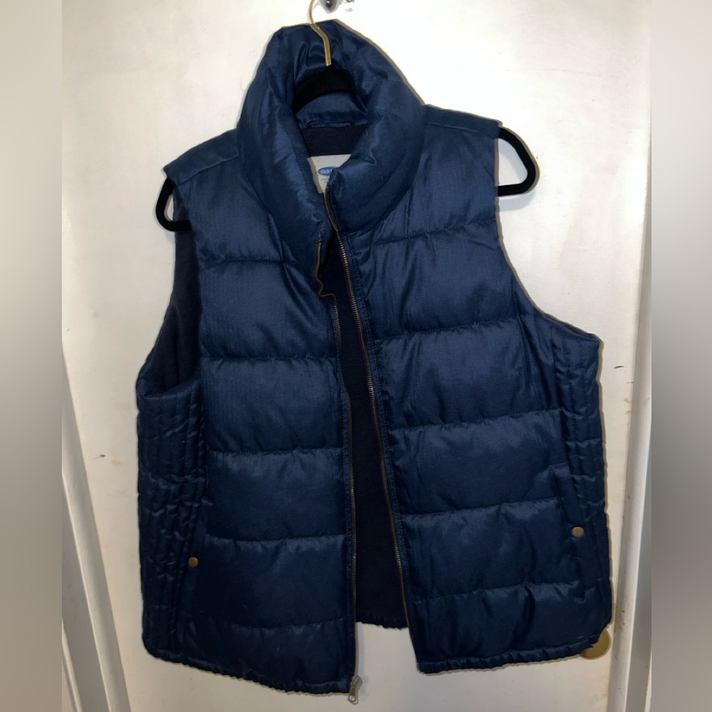 Old Navy Dark Blue Quilted Vest